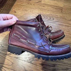 Vintage Ralph Lauren Handmade in Maine Moc Toe Boots
